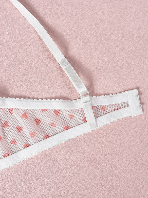 Lingerie - Elegant Mesh Lingerie Set for Romantic Celebrations