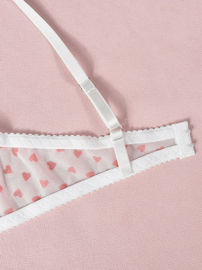 Lingerie - Elegant Mesh Lingerie Set for Romantic Celebrations