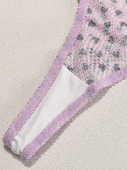 Lingerie - Elegant Mesh Lingerie Set for Romantic Celebrations