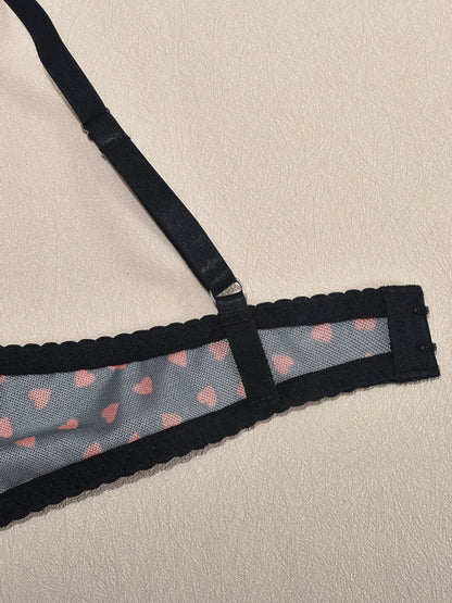 Lingerie - Elegant Mesh Lingerie Set for Romantic Celebrations