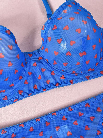 Lingerie - Elegant Mesh Lingerie Set for Romantic Celebrations