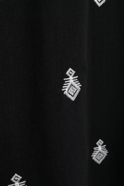 Loungewear - Embroidered Loungewear Artistic Pants and Shirt