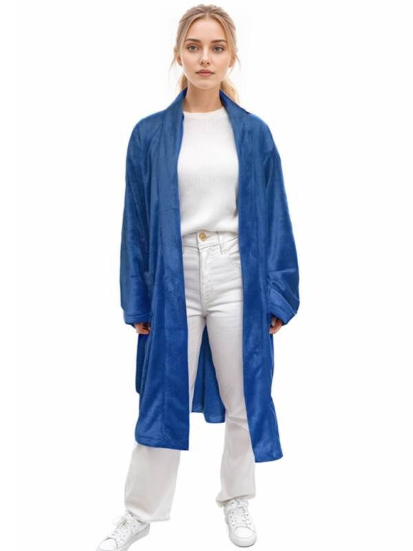 Loungewear Robes - Women's Lightweight Bathrobe with Pockets