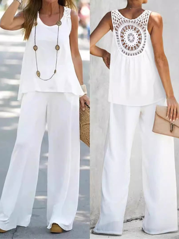 Matching Sets - Boho Embroidered Summer Set for Women