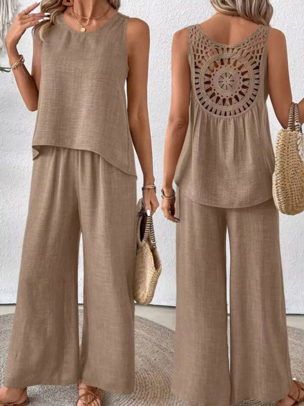 Matching Sets - Boho Embroidered Summer Set for Women