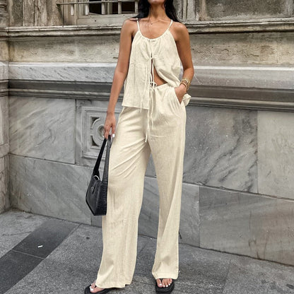Matching Sets - Textured Matching Set for Women