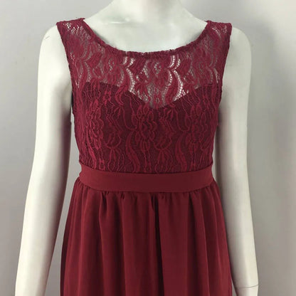 Maternity Dresses- Elegant Lace-Accented Maternity Dress for Special Events- - Chuzko Women Clothing