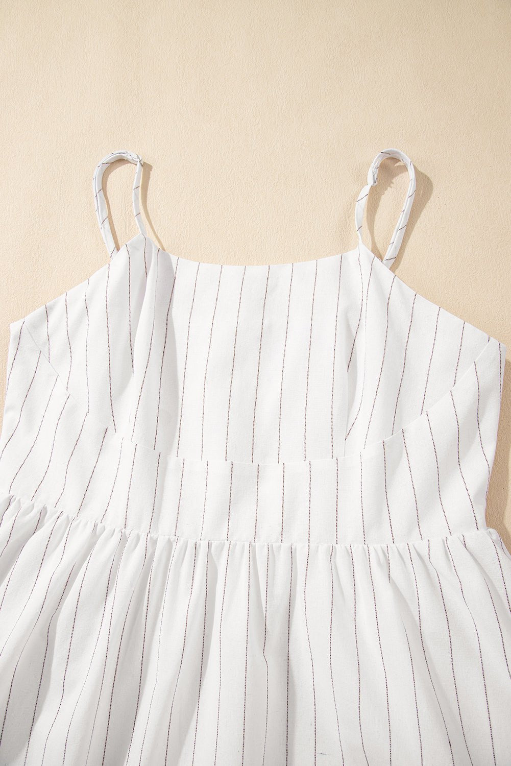 Maxi Dresses - Casual Summer Striped Midi Dress with Pockets