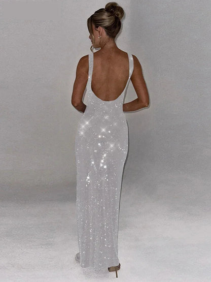 Maxi Gown - Silver Siren Sleeveless Maxi Gown✨👗