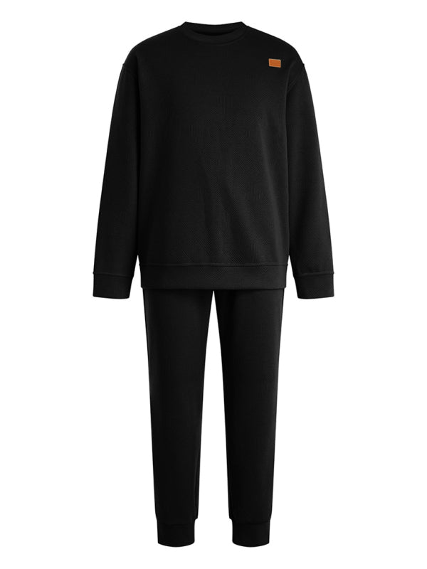 Men Outfits - Casual Sporty Men's Tracksuit Set Pants and Pullover