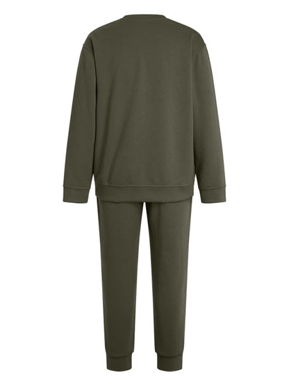 Men Outfits - Casual Sporty Men's Tracksuit Set Pants and Pullover