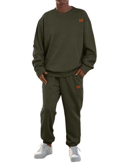 Men Outfits - Casual Sporty Men's Tracksuit Set Pants and Pullover
