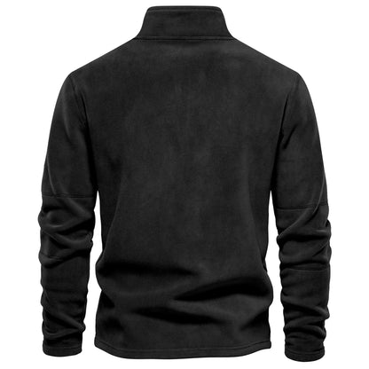 Men Sweatshirts - Suede-Feel Men’s Fleece Sweatshirt