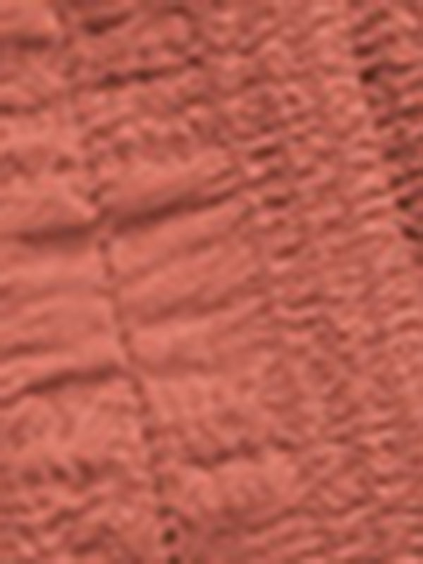 Mini Dresses - Casual Textured Mini Dress with Ruffle Hem
