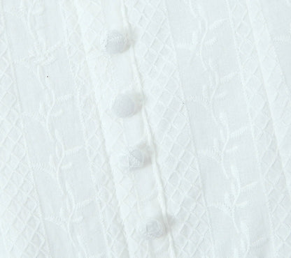 Mini Dresses- Cocktail Hour Embroidered Women's Textured Drop-Waist Dress for Summer- - Pekosa Women Fashion