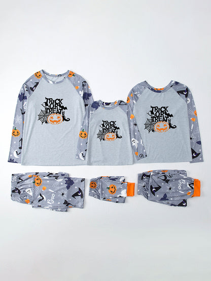 Pajamas Set- Family Halloween Sleepwear 2 Piece Spooky Pajamas- - Pekosa Women Clothing
