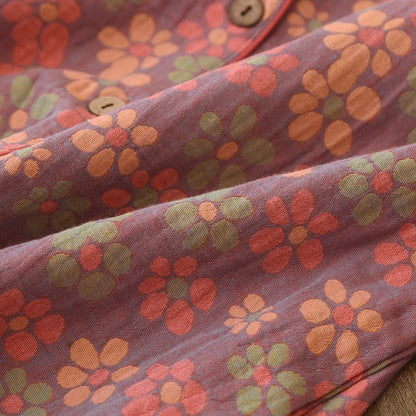 Pajamas Set - Women's Floral Print Pajamas - Pure Cotton