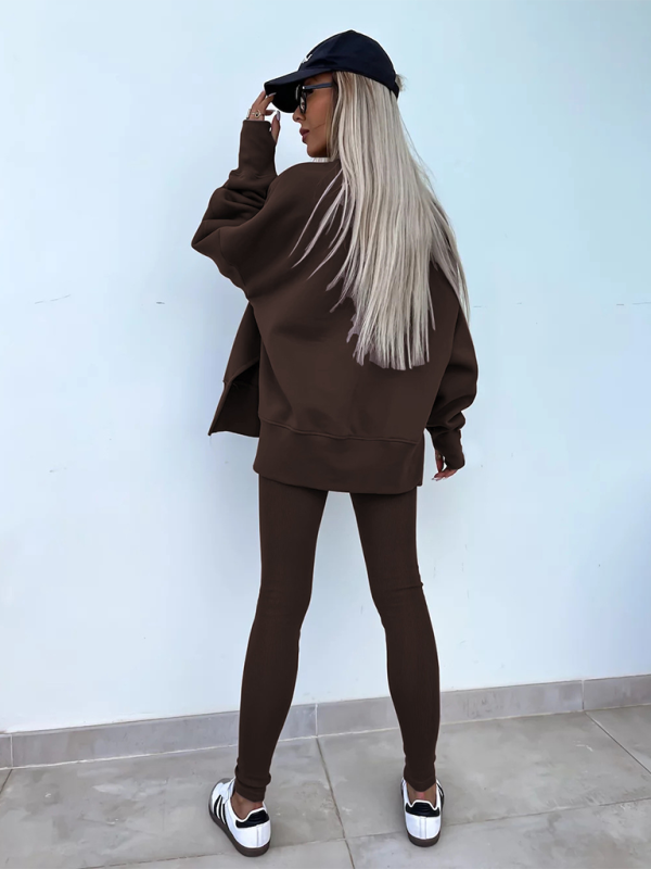 Sportliches Casual Set Leggings &amp; Oversized Sweatshirt