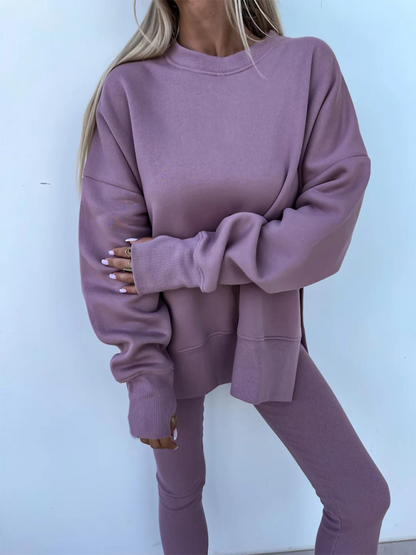 Sportliches Casual Set Leggings &amp; Oversized Sweatshirt