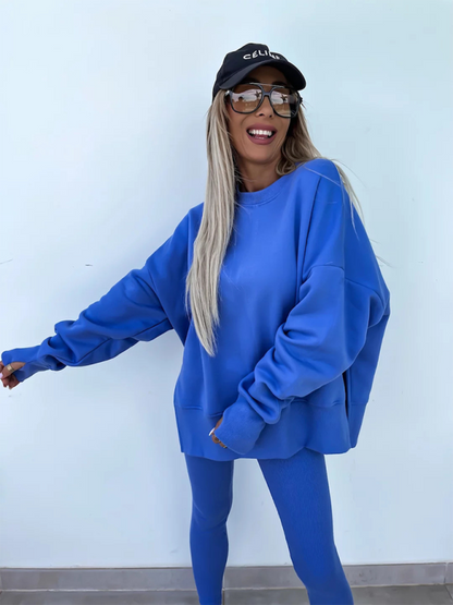 Sportliches Casual Set Leggings &amp; Oversized Sweatshirt