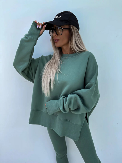Sportliches Casual Set Leggings &amp; Oversized Sweatshirt