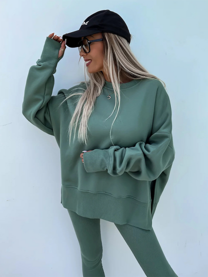 Sportliches Casual Set Leggings &amp; Oversized Sweatshirt