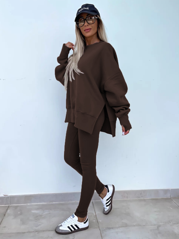 Sportliches Casual Set Leggings &amp; Oversized Sweatshirt