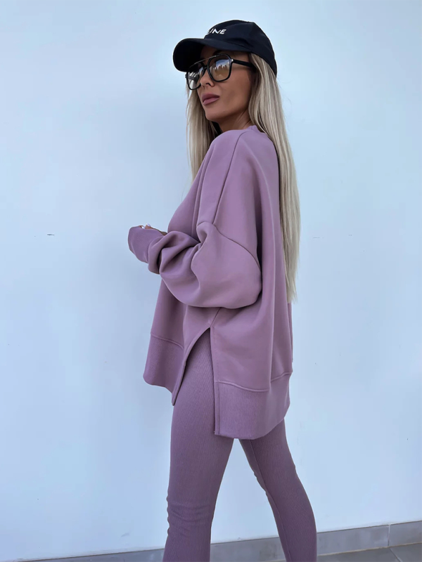 Sportliches Casual Set Leggings &amp; Oversized Sweatshirt