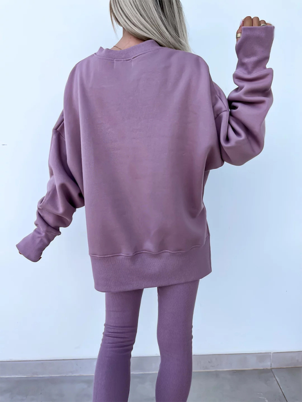 Sportliches Casual Set Leggings &amp; Oversized Sweatshirt