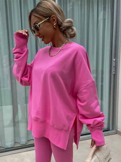 Sportliches Casual Set Leggings &amp; Oversized Sweatshirt