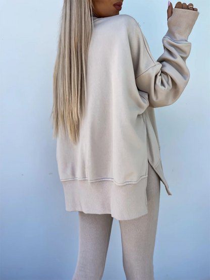 Sportliches Casual Set Leggings &amp; Oversized Sweatshirt