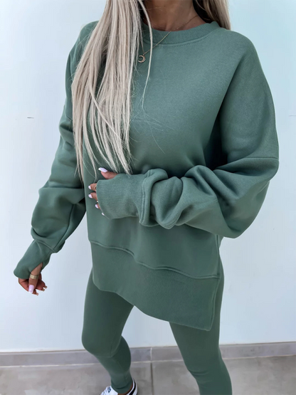 Sportliches Casual Set Leggings &amp; Oversized Sweatshirt