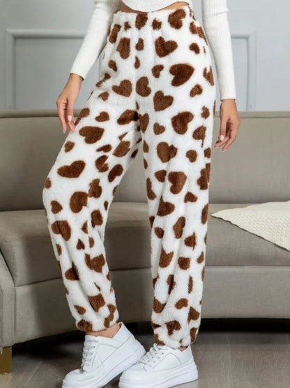 Pencil Pants - Teddy Bear Fleece Loungewear Pants