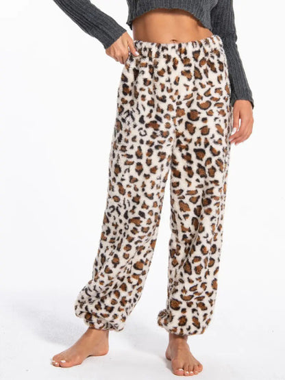 Pencil Pants - Teddy Bear Fleece Loungewear Pants