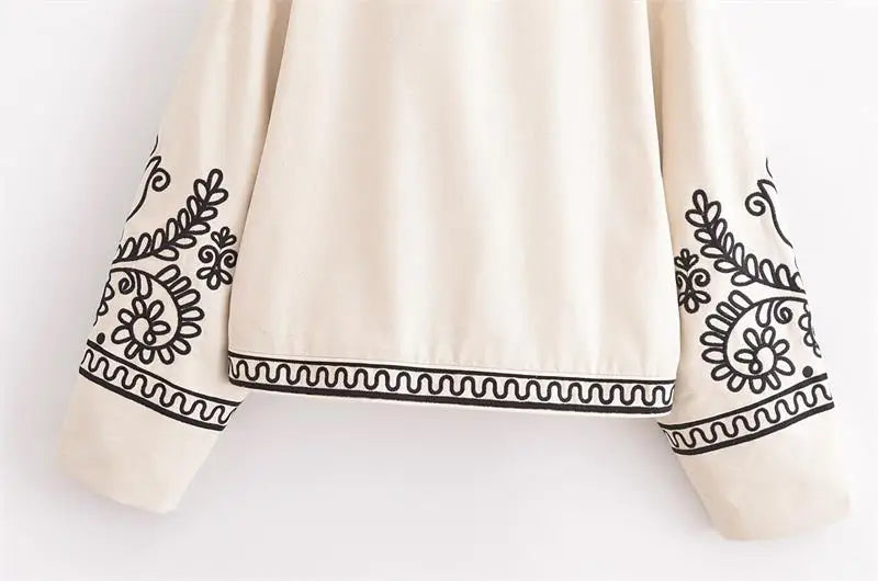 Jackets - Autumn New Jackets Women's 2024 New Chic Embroidery Elegant Young Women's Jacket Coat Fashion Street Joker Holiday Jacket