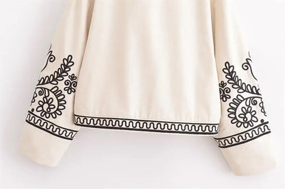 Jackets - Autumn New Jackets Women's 2024 New Chic Embroidery Elegant Young Women's Jacket Coat Fashion Street Joker Holiday Jacket