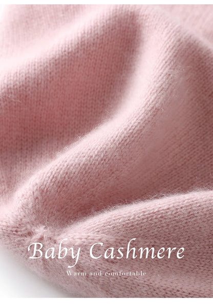 Hats - Unisex 100 Cashmere Hats Outdoor Casual Keep Warm Solid Color Cashmere Knitted Beanie Hat Women /Men Hedging Caps