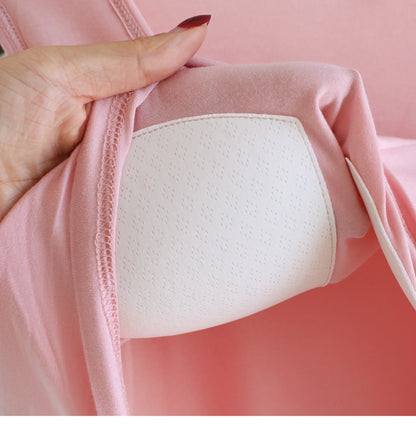 Pajamas - 2025 New Summer Women's Pajamas Set Sleeveless Short Pants Home Clothes Student Can Wear Out Sleepwear With Chest Cushion