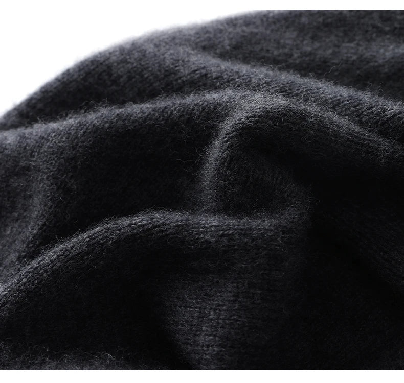 Hats - Unisex 100 Cashmere Hats Outdoor Casual Keep Warm Solid Color Cashmere Knitted Beanie Hat Women /Men Hedging Caps
