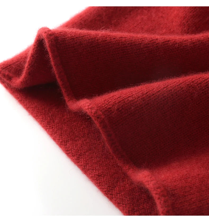 Hats - Unisex 100 Cashmere Hats Outdoor Casual Keep Warm Solid Color Cashmere Knitted Beanie Hat Women /Men Hedging Caps