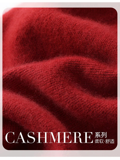 Hats - Unisex 100 Cashmere Hats Outdoor Casual Keep Warm Solid Color Cashmere Knitted Beanie Hat Women /Men Hedging Caps