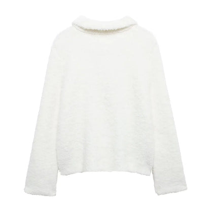 Cardigans - Women Autumn Flowers Shape Single Breasted Lapel Long Sleeve Knitted Top Fashion Female Chic Casual Slim Sweater Cardigan
