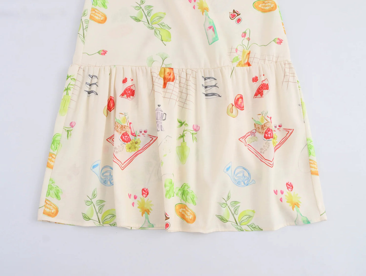 Casual Dresses - Women's European And American Style Fashion Slim Skirt Simple Printed Backless Short-Sleeved Dress