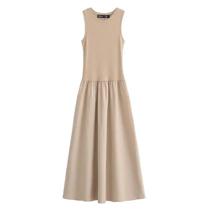 Maxi Dresses - Dresses Summer Women's 2024 New Chic Slim Simple Elegant Holiday Dress Street Women's Comfortable Youth Dress