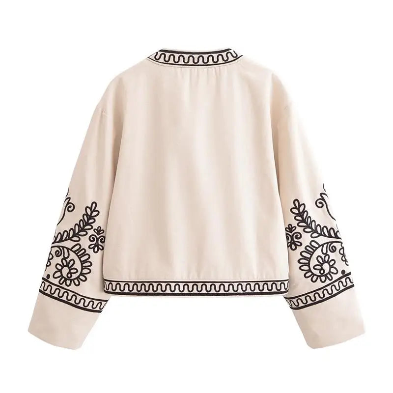 Jackets - Autumn New Jackets Women's 2024 New Chic Embroidery Elegant Young Women's Jacket Coat Fashion Street Joker Holiday Jacket