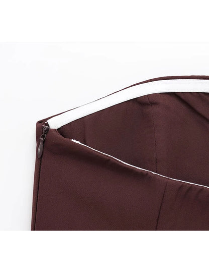 Strapless Tops - Spring Summer Women Strapless Crop 2025 Tops Basic Sleeveless Office Lady Tops Trend Street Classic Solid Tube Tops