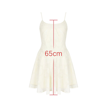 Cocktail Dresses - Lace Camisole V-neck Dress Slim Fit Backless Light Dresses Banquet Feminine Temperament 2025