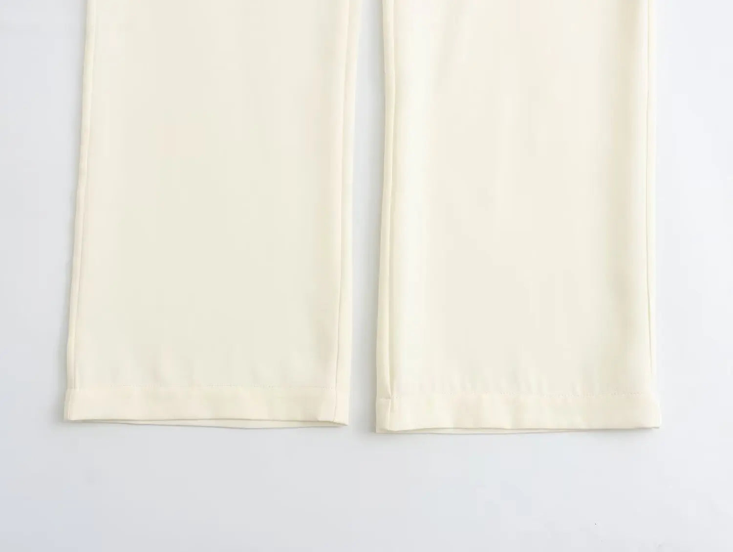 Matching Sets - Spring SummerWomen Casual Solid Suits Strapless Zipper Slim Vests+High Waist Zipper Pants Fashion Women Vintage Suit