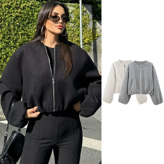 Jackets - Jacket Autumn Women's 2024 New Chic Loose Women's Coat Elegant Fashion Street Warm Youth Coat Jacket