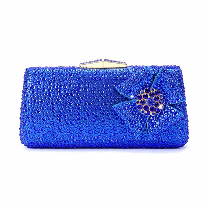 Shoes - New Ladies Rhinestone Clutch Flat Heel Diamond Evening Shoes and Bag suit Rhinestone Flat plus size Stone Slippers Size 34-44